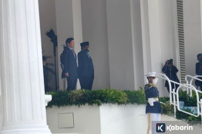 Prabowo Sambut PM Singapura Lawrence Wong di Istana Merdeka