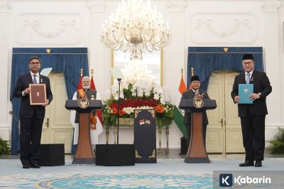 Prabowo dan PM Modi Saksikan Penandatanganan 16 Kerja Sama Indonesia–India