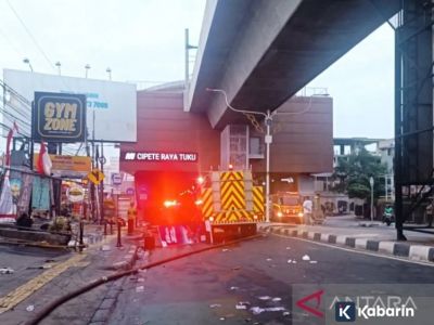 MRT Jakarta tak terimbas kebakaran food court dekat Stasiun Cipete Raya