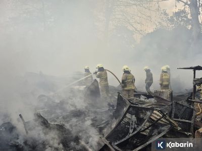 Korsleting listrik diduga jadi penyebab kebakaran lapak di Pengadegan