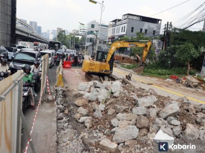 Bina Marga DKI bangun speed table di Fatmawati biar pengendara nggak ngebut