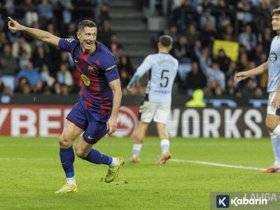 Lewandowski borong tiga gol, Barcelona terus tempel Real Madrid di klasemen