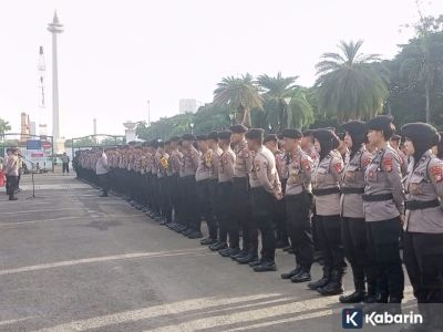 Kepolisian kerahkan 1.963 personel untuk amankan unjuk rasa buruh di Monas