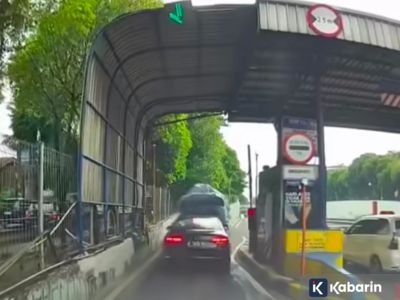 Viral mobil mewah terobos gerbang tol: Ini penjelasan polisi dan kondisi sang sopir