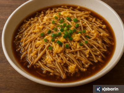 Resep tumis enoki telur saus tiram yang praktis dan bikin nagih untuk bekal