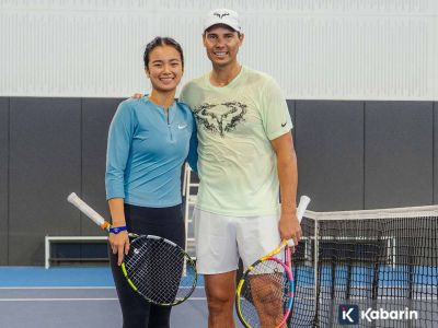 Nadal kembali mengayunkan raket setelah setahun vakum