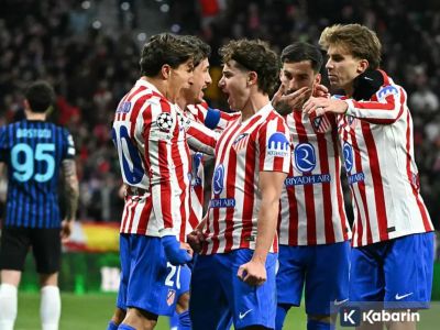 Gol Gimenez di penghujung laga bawa Atletico Madrid menang 2-1 atas Inter