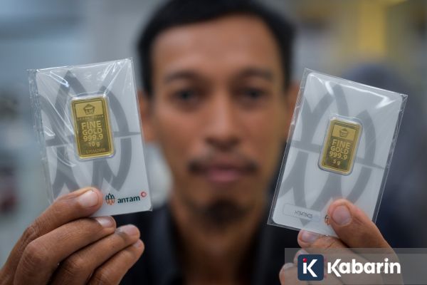 Harga Emas Antam Turun Rp7.000 ke Angka Rp2,947 Juta per Gram Hari Ini