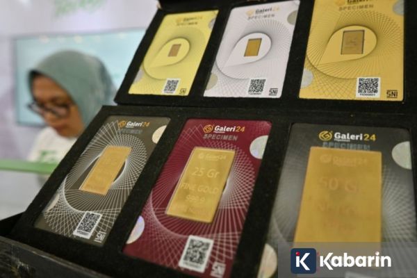 Harga Emas Galeri24 dan UBS Bergerak Turun Kamis Sore Ini