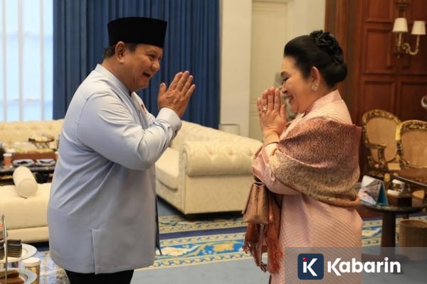 Momen Kebersamaan Prabowo Berlebaran Bersama Titiek Soeharto dan Didit