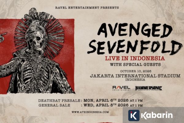 Avenged Sevenfold Gelar Konser di Jakarta, Ini Jadwal dan Cara Beli Tiket