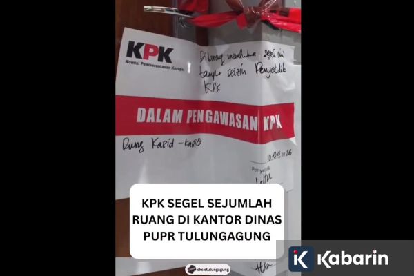 Viral Video Penyegelan PUPR Tulungagung oleh KPK, Ini Fakta Lengkapnya