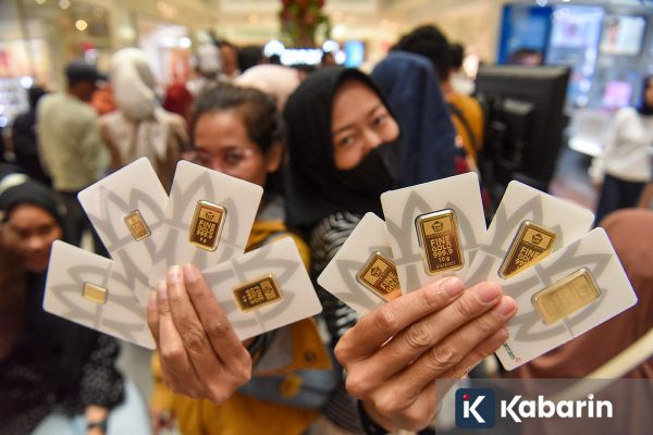 Harga Emas Antam Anjlok Rp44.000 Jadi Rp2,840 Juta/gr pada Senin Ini