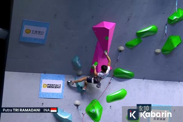 Srondeng Gagal ke Final Lead World Climbing Series Wujiang 2026