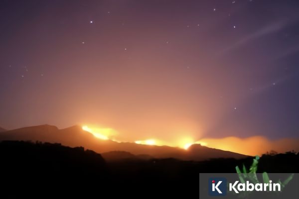 Kebakaran Meluas di Rinjani, Savana Ikonik Terancam Hangus