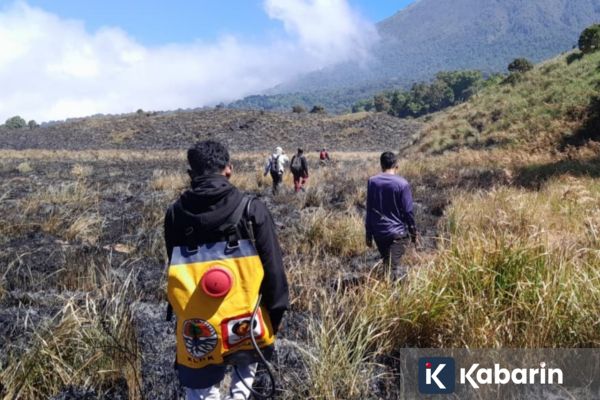 Kebakaran di Taman Nasional Gunung Rinjani Berhasil Dipadamkan
