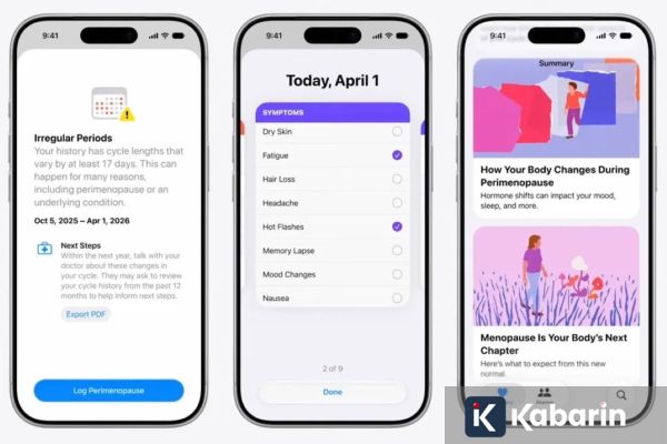 Apple Tambahkan Fitur Pelacakan Perimenopause dan Menopause di Aplikasi Health