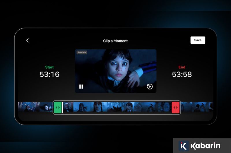 Netflix sedikan fitur "Clip" untuk berbagi cuplikan menarik film