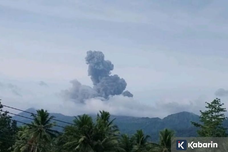 Gunung Dukono Erupsi Lagi, Abu Vulkanik Mencapai 1.200 Meter