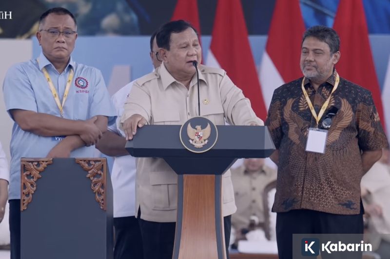 Merasa Didukung Buruh, Prabowo Bersumpah Sejahterakan Rakyat