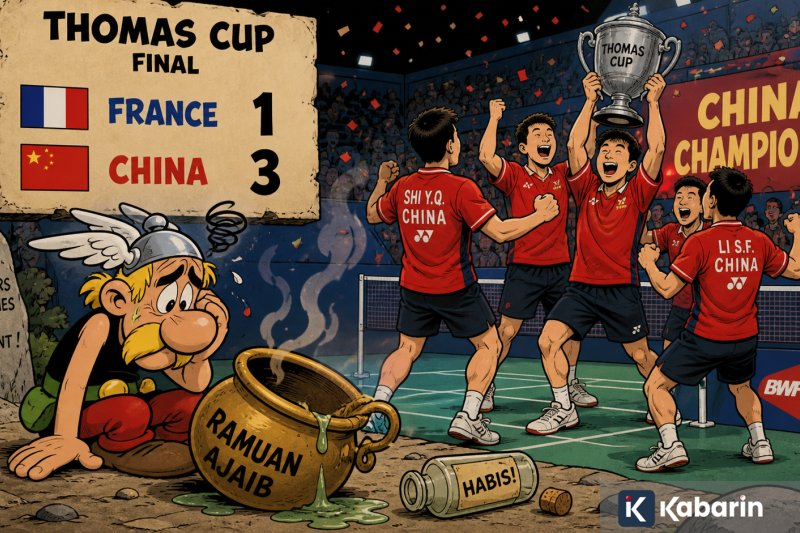 Asterix Kehabisan Ramuan Ajaibnya di Final Piala Thomas 2026