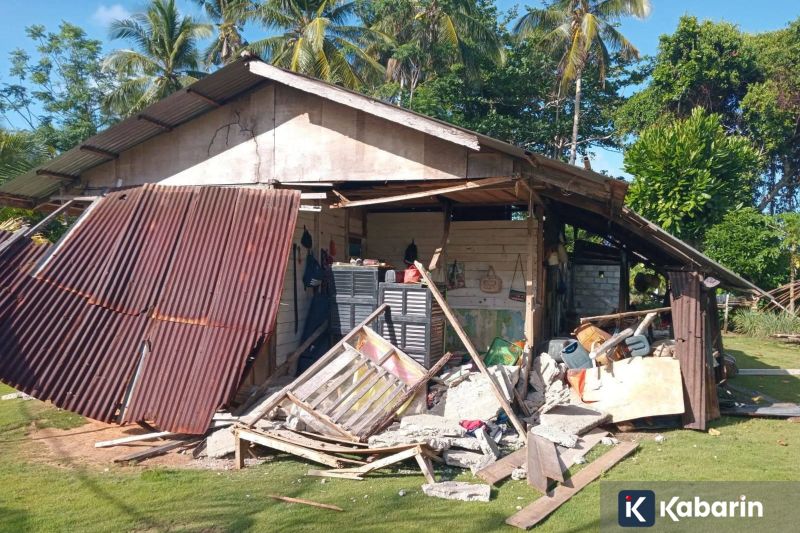 Dua Rumah di Kepulauan Sangihe Rusak Ringan Akibat Gempa Mindanao