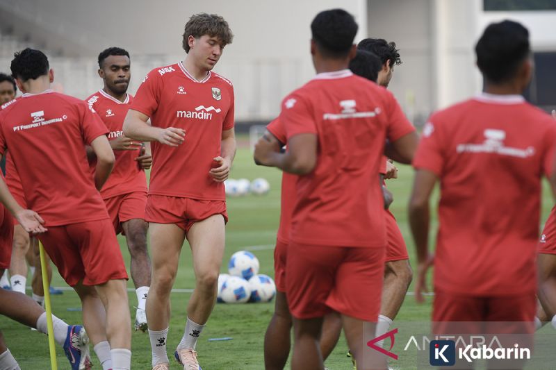 Justin Hubner Latihan Terpisah Jelang Laga Melawan Mozambik