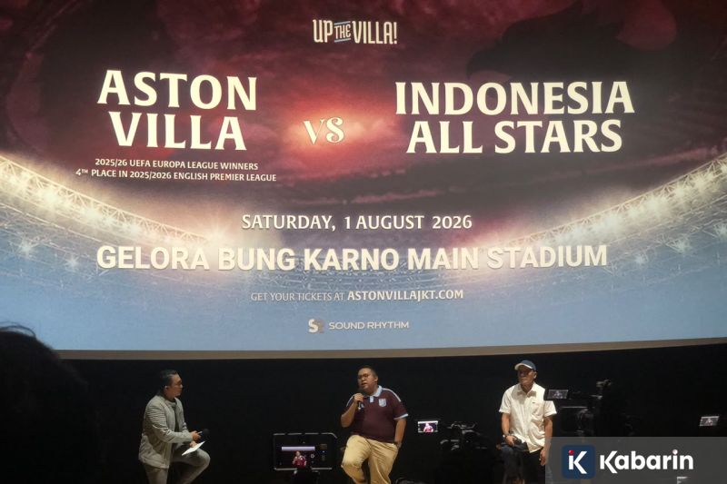 Aston Villa Akan Menghadapi Indonesia All Stars di GBK pada 1 Agustus